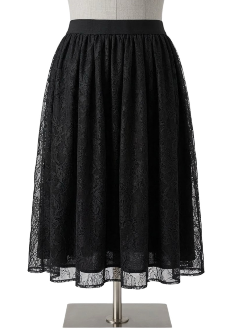 Lane Bryant Black Floral Lace Skirt Size 18/20